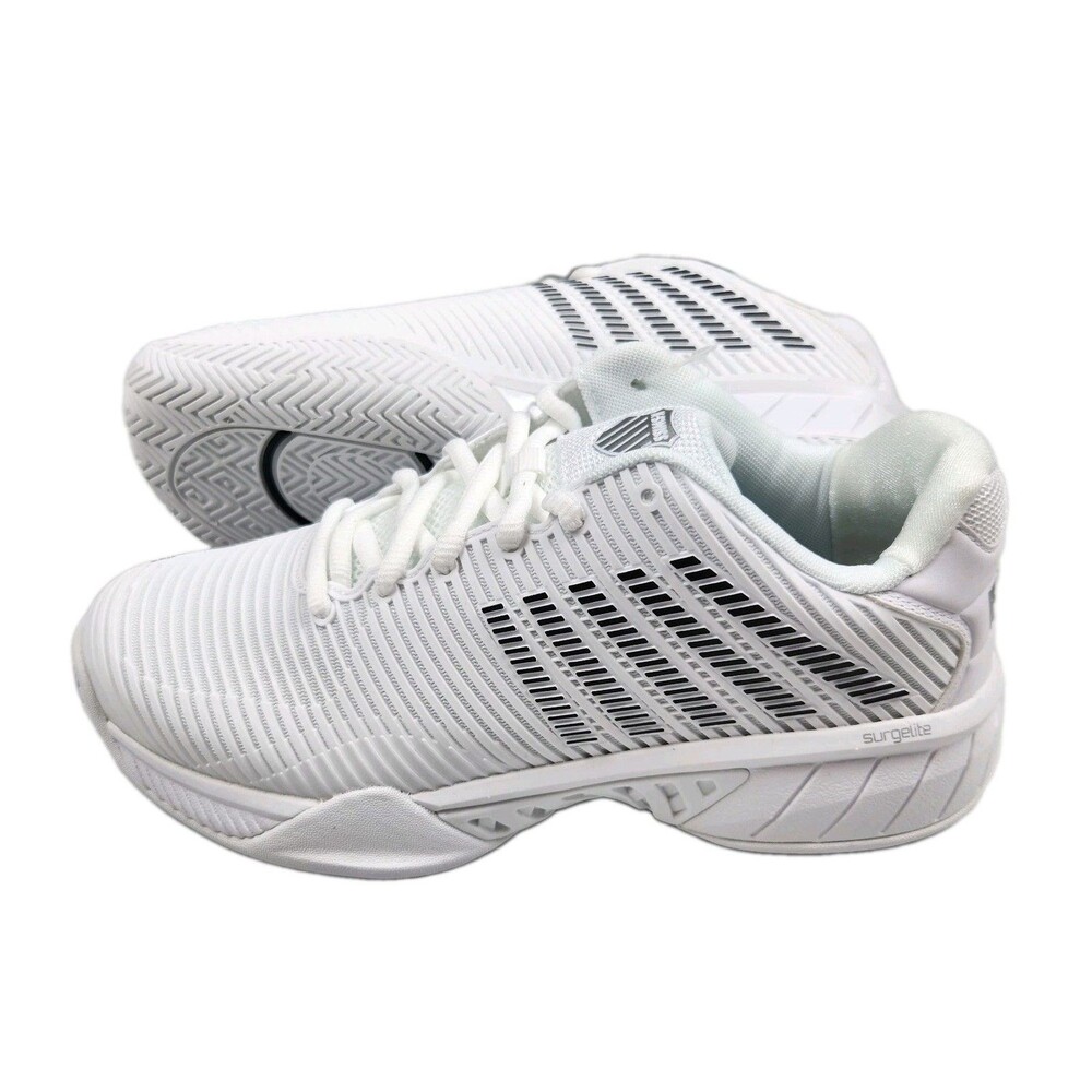 K-Swiss Hypercourt Express 2 Tennis Shoes Womens 9.5 NWT White/Black Surgelite
